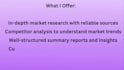 do professional web research and market analysis