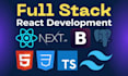 do front end, backend, full stack software development as a react developer