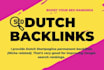 build dutch SEO backlink