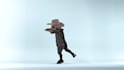 create a dance animation logo featuring this chimp