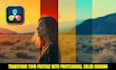 professional davinci resolve color grading cinematic video looks
