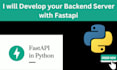 develop your restful api for your backend server with python fastapi