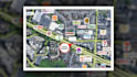 create real estate aerial maps with specific logo labels