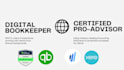do bookkeeping in quickbooks online, wave and xero