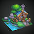 create stylized 3d models with hand painted textures
