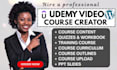 create elearning training video ppt instructional design udemy video course