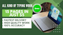 provide fast typing and retype scanned or written documents