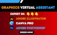 your adobe graphics designer personal virtual assistant and social media manager