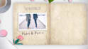 create an elegant and romantic wedding invitation video