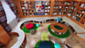 do 3d library design, archives, classroom, study room, book store design