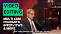 edit podcast videos in arabic or english multi cam video editing