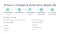 do targeted schools, colleges, universities lead lists