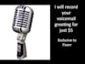 record a professional voicemail greeting