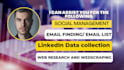 do virtual assistant, email finder, data entry, web research