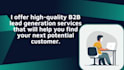 do b2b lead generation and web research for b2b business