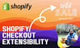 develop a shopify checkout extensibility app