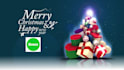 design christmas logo animation and video card