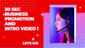create teaser, trailer, promo intro video for social media business marketing