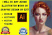 do any adobe illustrator work editing and graphic design