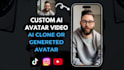 make a professional ai avatar social media video