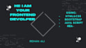 do frontend development using HTML,CSS,reactjs and javascript