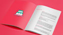 design a brochure complying with your corporate image