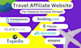 create automated travel affiliate website for passive income stream
