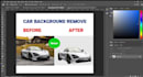 do car photo editing replace vehicle background removal