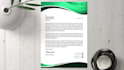 design professional, creative, editable letterhead