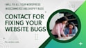 fix bugs on your wordpress, woocommerce, or shopify website