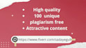 write SEO attractive articles for your website