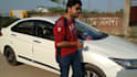 record video at street next to car