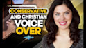 record conservative christian republican american female voice over political ad