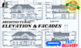 draw 2d autocad building elevations and facade designs