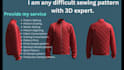 make clothing sewing pattern with grading in low price