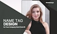 id badge unique design for your company just 1 day