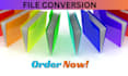 do file conversion, any file convert in 1 hour
