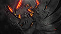 create a stunning dark 3d logo intro with neon glow animation