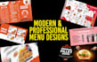 design digital menu, digital menu board or animated menu
