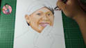 draw your portrait with colored pencils