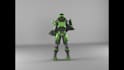 create a 3d character model for games or film