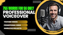 record professional english voiceover in british accent