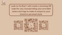 creat a static qr code with your custom logo