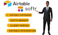 design knack and airtable database, connect with other apps, and API softr