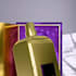 luxury perfume packaging and label design with dieline
