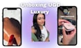 create an unboxing video as a hand model