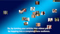 turn your blog post, article or text into engaging video