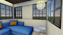 design 3d render office, shops and retail shops, interior