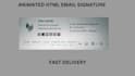 design clickable HTML email outlook signature and animated email signature