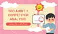 give manual website audit and competitor analysis report